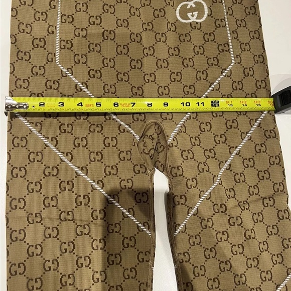Authentic Gucci Leggings Monogram GG Print Stretch Women’s  Pants Size L $920 - Picture 12 of 14
